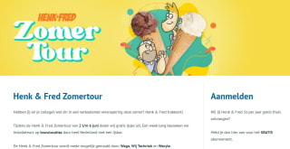 Gratis ijsjes voor installateurs op bouwlocaties van Henk & Fred