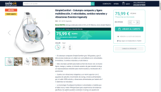 Columpio para bebé marca simply comfort por 75,99€