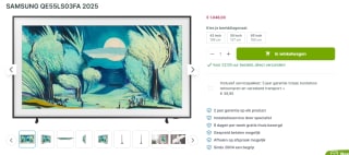 Samsung The Frame LS03FA 55" Wit, Zwart voor €1.048 bij Plasmavisie