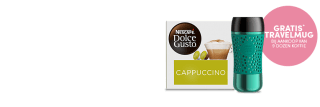 Krijg Gratis een travelmug cadeau bij aankoop van 9 dozen koffie.