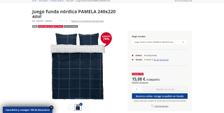 Juego de funda nórdica Pamela por 15€