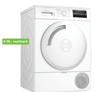 Warmtepompdroger, Bosch WTR88T00NL voor €599 na cashback bij Bemmelenkroon