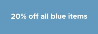 20% extra korting op blauwe items bij America Today