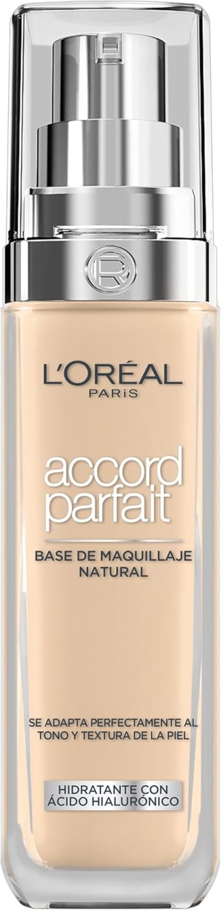 L'Oréal Paris FDT Accord Parfait con ácido hialurónico, tono 2N por 8,71€