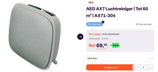 Luchtreiniger Air purifier voor €69,95 bij iBood