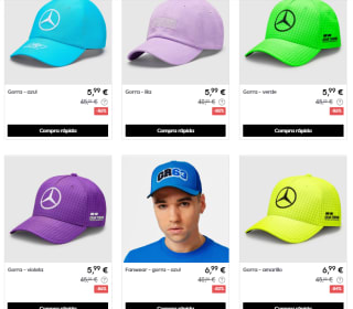 90% descuento gorras Mercedes desde solo 4,99€