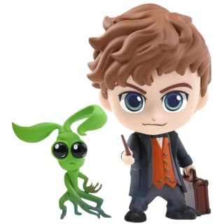 Hot Toys Animales Fantásticas: Los Crímenes de Grindelwald Cosbaby Newt Scamander y Bowtruckle - Talla S (Set de 2) por 12.99€