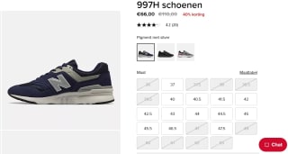 New Balance 997 UNISEX - Sneakers laag voor €66 bij New Balance