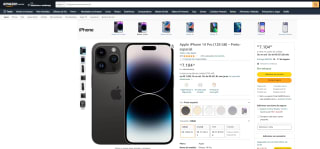 Smartphone da Apple, modelo iPhone 14 Pro de128 GB - R$ 7.104,38