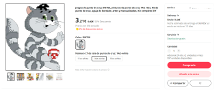 Recopilación kits de punto de cruz por 2,79€