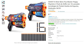Pack de 2 lanzadores XSHOT-X-Shot Skins Flux Blaster con 16 dardos por 6,50€
