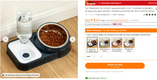 Dispensadores de comida y agua para mascotas a precios de locura