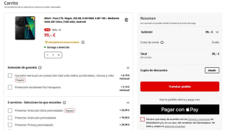 Móvil Poco C75, 256 GB, 8 GB RAM, 6.88" HD+, Mediatek Helio G81 Ultra, 5160 mAh, Android por 99€