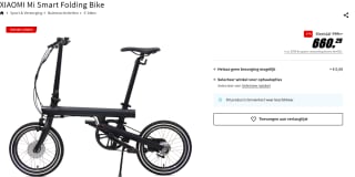 Xiaomi Mi Smart elektrische opvouwbare fiets voor €660,26 bij de mediamarkt