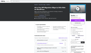 All in One WP Migration Migra tu Sitio Web de WordPress Gratis con Udemy m