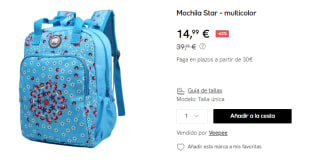 Mochila Kukuxumusu Star por 14.99€
