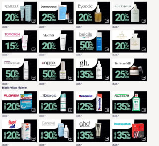 Hasta 70% descuento por el Black friday en Farmacias direct