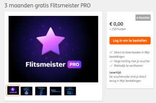 3 maanden gratis Flitsmeister PRO voor 250 punten bij ING