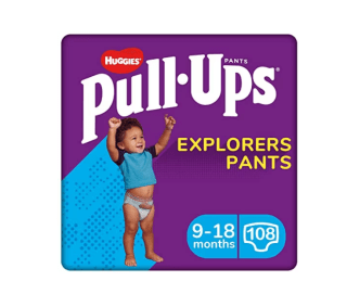 Huggies Pants Pull-Ups Niño Talla 4, 8-12 Kg, 3 paquetes x 36 unidades por 12,50€