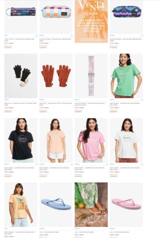 Descuento de 50% en Roxy + 25% EXTRA