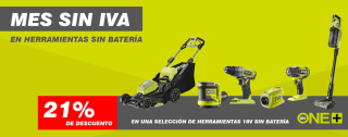 Descuento del IVA en herramientas sin batería