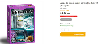 Juego de mesa Sherlock Q2: Propagación por 4€