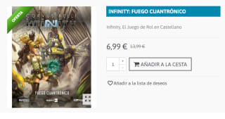 Juego de Rol Infinity: Fuego Cuantronico por 6.99€