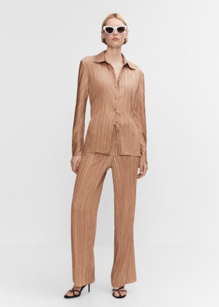 Pantalón plisado satinado para Mujer por 4.99€