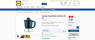 Marca Cecotec Exprimidor eléctrico 60 W