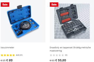 20% korting op alles bij Datona