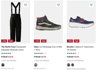 Tot 74% korting in de sale bij Bever