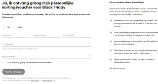 20% korting op banken, 2e 50% korting of €500 inruilkorting op stoelen bij Prominent