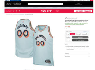 Camiseta Nike City Edition Swingman de los San Antonio Spurs 2024 Personalizada Jóvenes por 44€