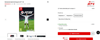 Videojuego EA SPORTS FC 25 Nintendo por 27,50€