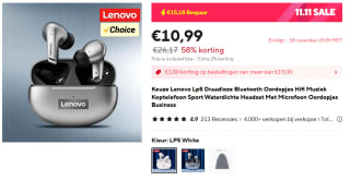 Lenovo Thinkplus LivePods LP5 Bluetooth Oortjes voor €10,99 bij Aliexpress