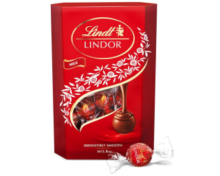 Lindor Bombones de Chocolate con Leche bombón con interior de chocolate cremoso 16 unidades 200g por solo 5,74€