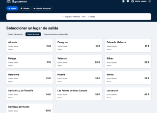 Vuelos directos España - Venecia desde 15€ con Skyscanner