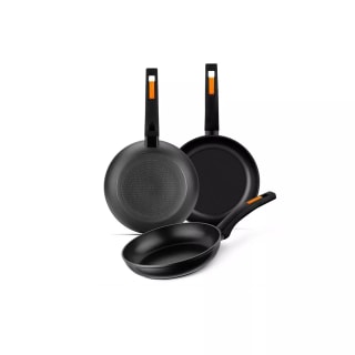 Monix set 3 sartenes aluminio forjado por 19,45€.