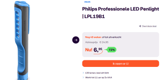 Philips LED penlamp voor €6,95 bij Ibood