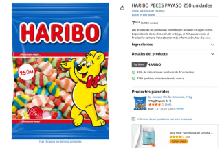 2 Kilos Haribo peces payaso por 7,50€