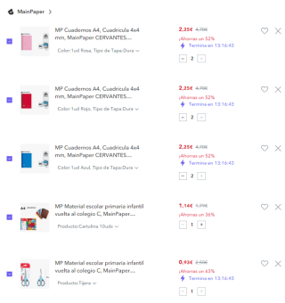 Vuelta al cole hasta 50% + 30% descuento EXTRA nuevas cuentas grandes ofertas