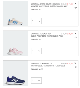 Zapatillas Adidas deportivas desde solo 19€