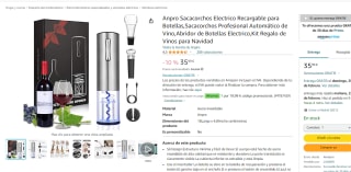 Set Sacacorchos Electrico Anpro por 19.99€