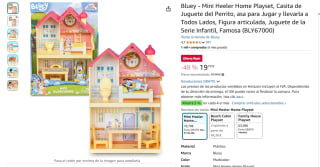 Bluey Mini Bluey Home, Casita con 3 estancias, figura y accesorios por 19,79€