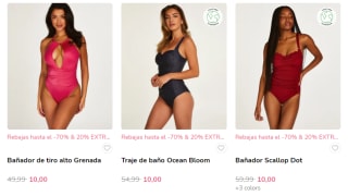 Precios muy buenos en Hunkemoller sujetadores desde 5€ y más cosas desde 2€