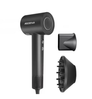 AIGOSTAR Secador Pelo Ionico 1600W 2 Velocidades 4 Temperaturas por solo 33,98€