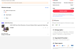 LEGO 76439 Harry Potter Ollivanders y Túnicas de Madame Malkin Juguete del Callejón Diagon por solo 64,38€