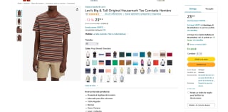 Camiseta Levi's Big & Tall Original Housemark Tee Hombre por 23,85€