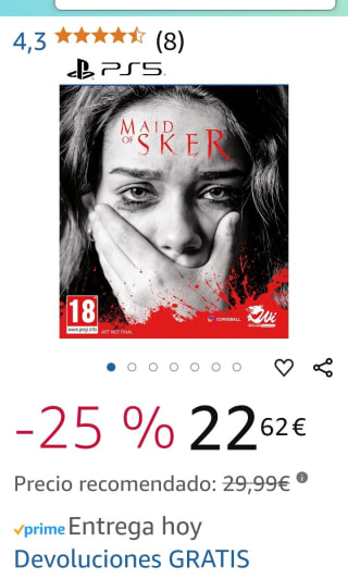 Maid of Sker PS5 por 22,62€.