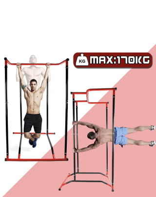 Estación Pull Up de Dominadas Barra portátil por 59.99€